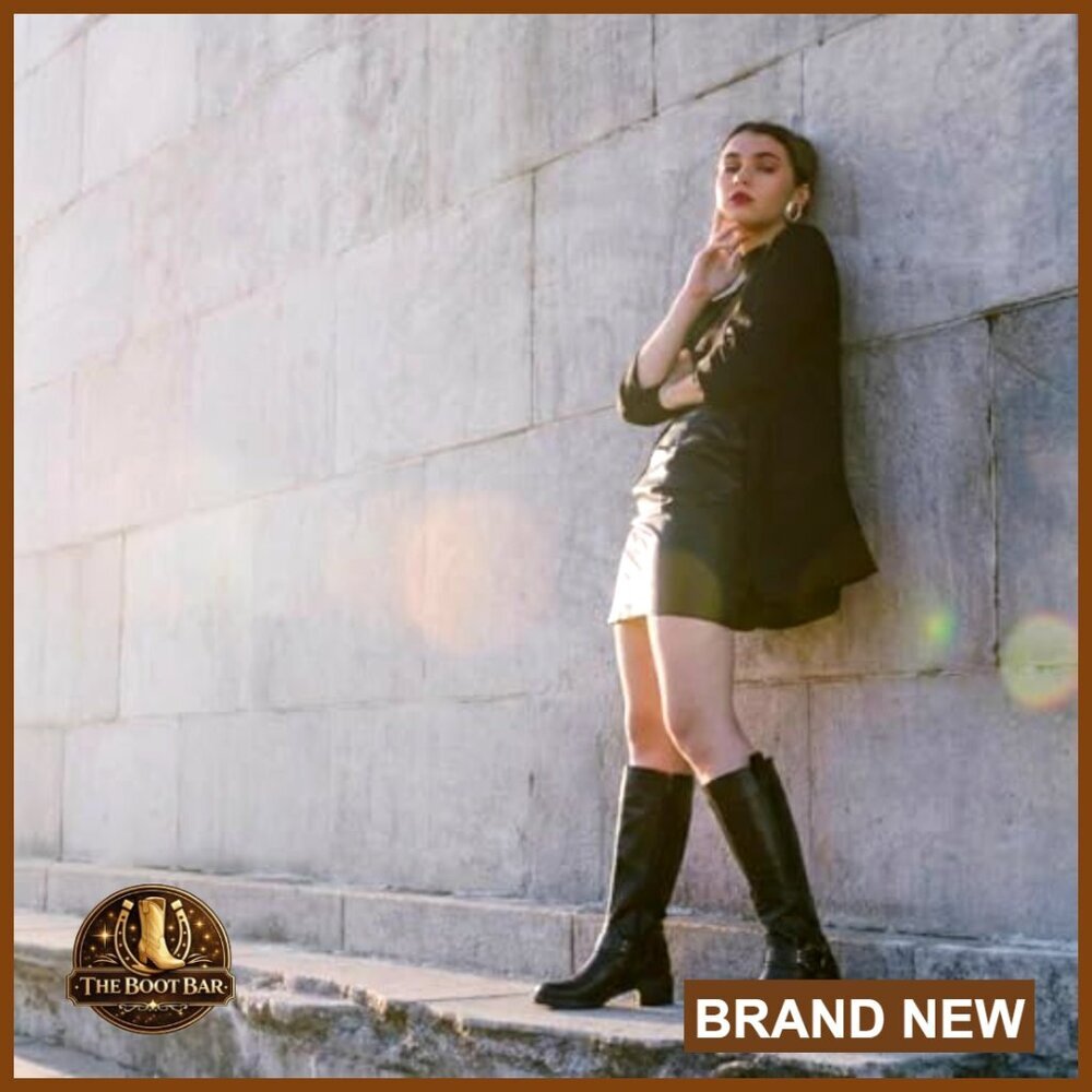 Knee High Boots Women Comfort Stylish Casual Round Toe Tall Riding Combat Boot - Picture 3 of 7